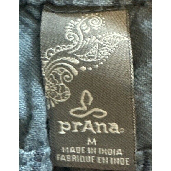 Women’s Prana Shorts Arlie Blue Organic Cotton Striped Pockets Paperbag Sz Med - Picture 5 of 8